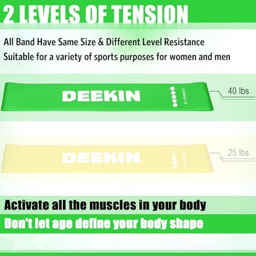 Deekin 20 Pcs Resistance Bands Loop Exercise Bands