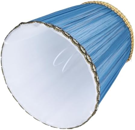 3 Pack Cloth Lamp Shade Clip On Lampshade for E14 Candle Bulb Chandelier Wall Light Table Lamp Indoor Decor Dark Blue (Clip-on-dark blue)