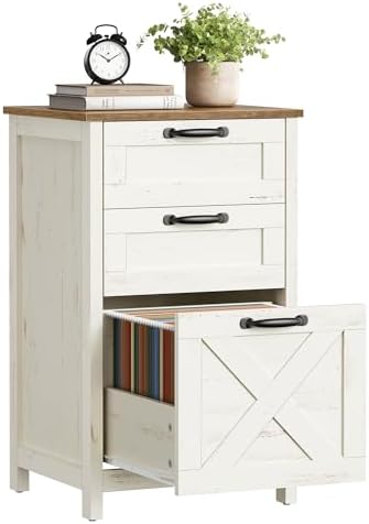 VASAGLE File Cabinet, 3-Drawer Filing Cabinet for Home Office