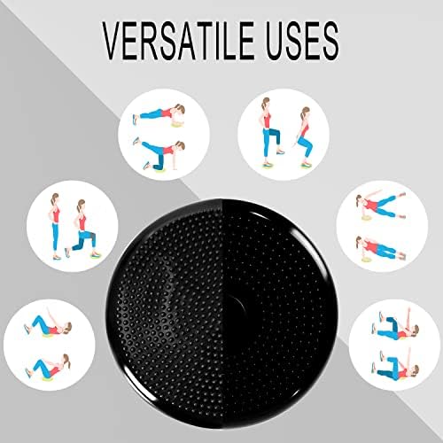 Wobble Cushion, Balance Disc, Wiggle Seat, Balance Pads for Physical Therapy, Stability Disc, Wobble Board for Dogs, Office, Sensory Kids, Classroom with Spiky Massage Ball