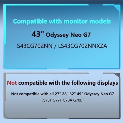 43" M7 M70F VESA Mount Adapter Compatible with Samsung 43" M7（ M70F）Monitor