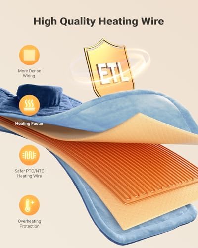 iDOO Weighted Heating Pad for Neck, Shoulders & Back