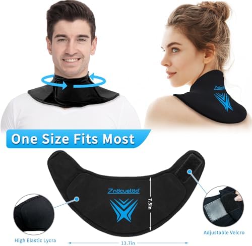 Neck Ice Pack Wrap Reusable Gel Ice Packs for Cervical Injuries Pain Relief