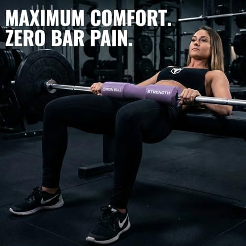 Advanced Squat Pad - Barbell Pad for Hip Thrusts, Squats & Lunges - Neck & Shoulder Squat Bar Pad Cushion Support Foam for Extra Comfort