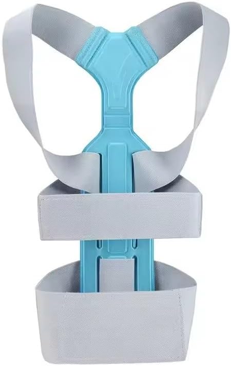 Invisible Posture Correction Belt Breathable Scoliosis Back Brace Spine Shoulder Support Chest Corrector Orthosis Soft (Gray,Small)