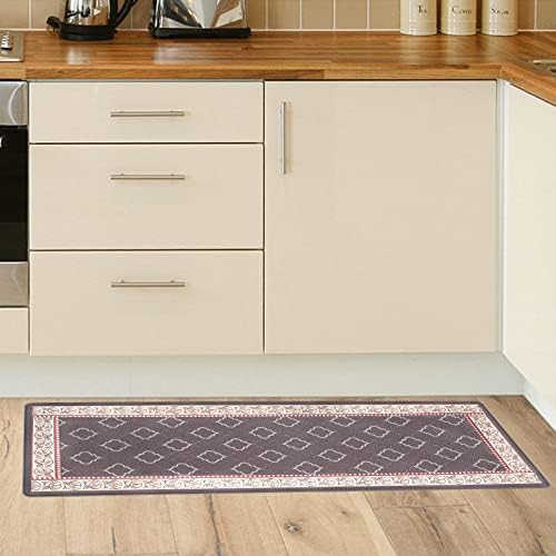 Kitchen Floor Mat Set of 2, Anti Fatigue Kitchen Mat 20"x32"+20"x47"