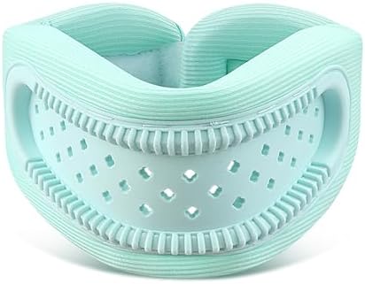 Neck Brace for Neck Pain and Support, Neck Support for Pain Breathable Cervicorrect Brace Adjustable Soft Silicone Foam, Cervical Collar for Sleeping, Relieving Spinal Pressure (Mint)