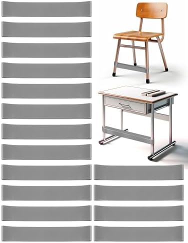 16 Pack Chair Bands for Kids with Fidgety Feet, ADHD Tools for Kids, Improve Focus & Reduce Restlessness, Chair Bands for Sensory ADHD ADD Autism - Classroom & Home Must Haves (Gray)