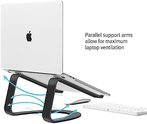 Twelve South Curve, Cooling Laptop Stand for MacBooks & Laptops,Matte Black