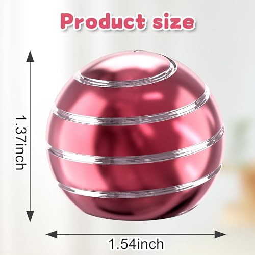 Kryfa 1.54in Kinetic Desk Toy ADHD Stress Relief Gift Adults, Pink