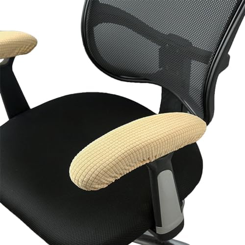 Office Chair Arm Covers, Armrest Slipcover Pads Elbows Forearms Slipcovers Stretch Dirt Resistant Armchair Chairs Washable Covering Elastic Seat Hand Protector Stretchable Band Slip