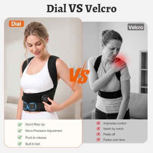 Upgraded Dial Posture Corrector Back Brace for Men and Women