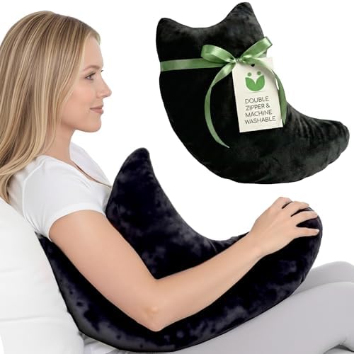 Rotator Cuff Pillow Side-Sleeper Shoulder Arm Support, Washable Cover Black