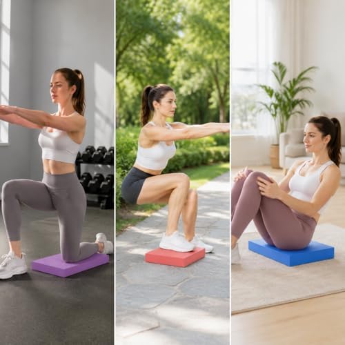 EVA Foam, Exercise Balance Mat, for Stability Training & Stretching Discipline, Pink 50x25x3 cm
