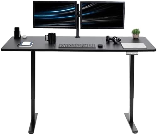 VIVO Black 71 x 30 in Standing Desk, DESK-KIT-E2B7B