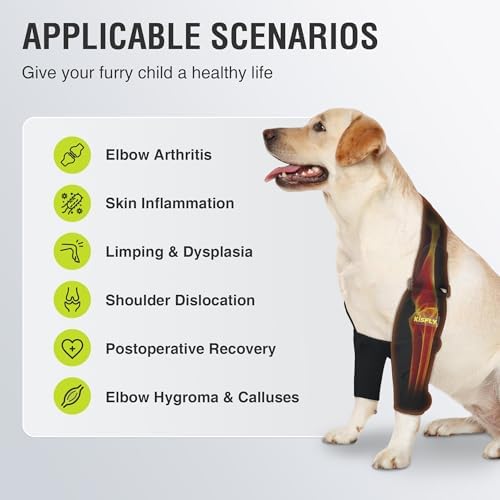 Dog Elbow Brace for Small Dogs, Shoulder Support & Easy Movement