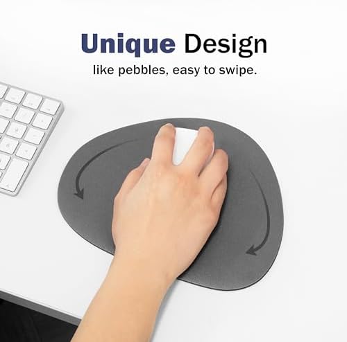 GREEDY FARMERS Mouse pad, Non-Slip Washable Waterproof Computer Mouse pad (Dark Grey)