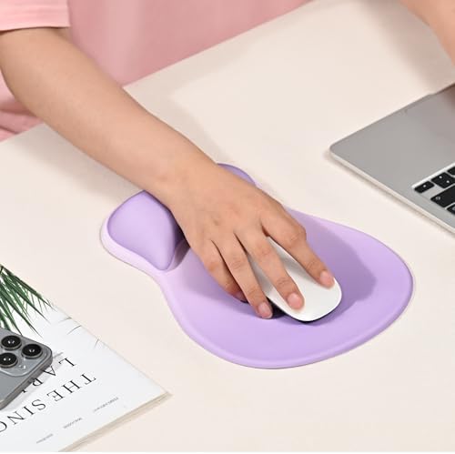 EooCoo Mouse Pad with Gel Wrist Rest, Ergonomic Mousepad Wrist Alignment