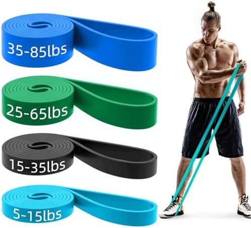Pull Up Bands, Resistance Bands Set, Exercise Workout Bands for Men & Women, Ideal for Body Stretching, Physical Therapy and Muscle Training