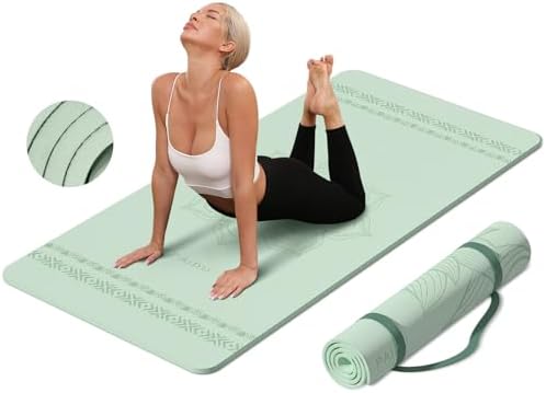 PAIDU Large Yoga Mat 72"x36"x10mm Non-Slip Exercise Mat for Home Gym Studio