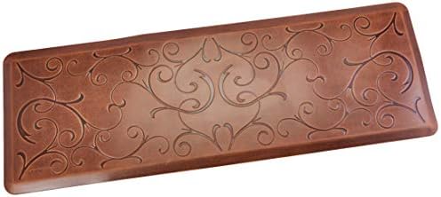 WellnessMats Bella Collection Anti-Fatigue Floor Mat, Polyurethane - Ergonomic Support Pad for Home, Kitchen, Garage, Office Standing Desk - Water Resistant - Made in USA