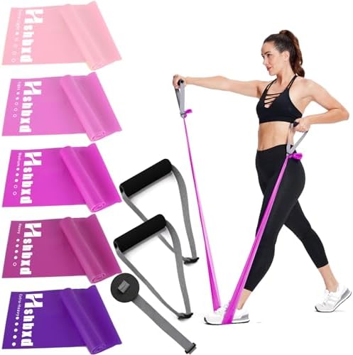 Resistance Bands Set for Physical Therapy, Rehab, Yoga and Pilates