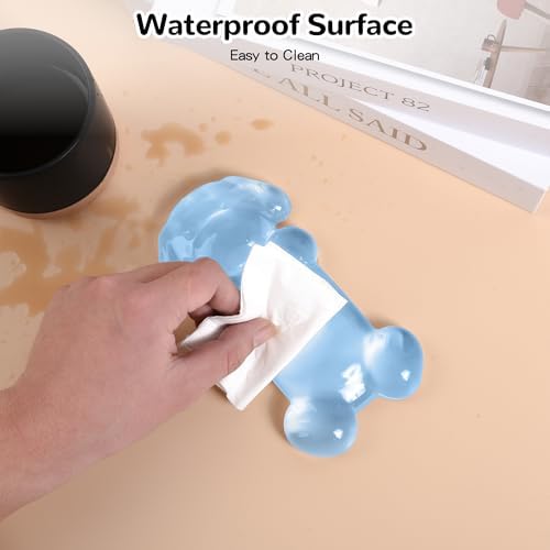 Gel Mouse Wrist Rest, Blue Dog Wrist Support for Mouse, Cute Ergonomic Wrist Rest for Mouse Wrist Pad, Comfortable Pain Relief for Typing and Gaming