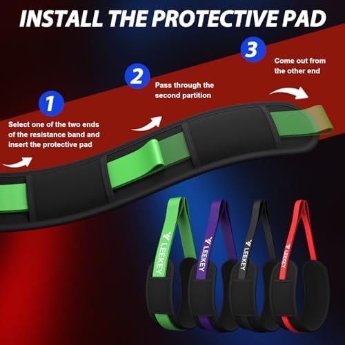LEEKEY Resistance Bands Set for Pull Up Assistance & Exercise