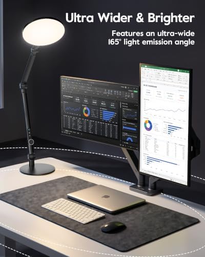 LitONES Desk Lamp for Home Office, Professional Video Call Light