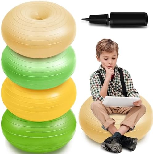Lewtemi 4 Pcs Flexible Seating for Classroom Elementary 20'', Elegant Color