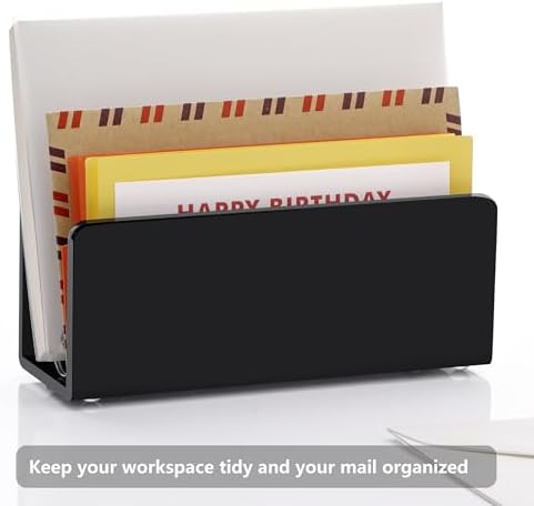 Acrylic Desk Mail Bill Organizer Sorter, Clear Small File Holders