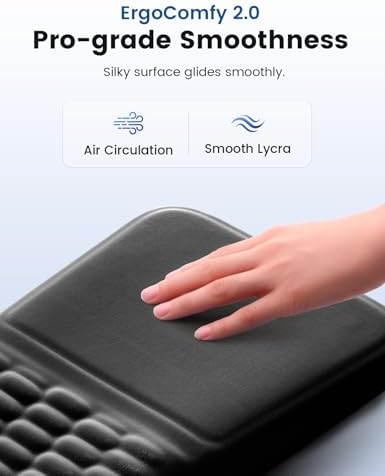 Vaydeer Ergonomic Mouse Pad with Wrist Rest Memory Foam Mouse Wrist Support