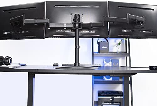 VIVO Triple Monitor Mount Fully Adjustable Desk Free Stand for 3 LCD Screens up to 24 inches STAND-V003P
