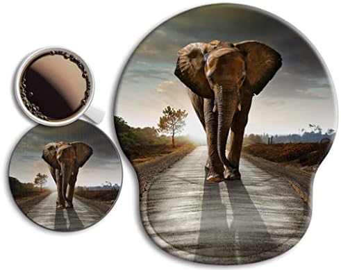 Ergonomic Mouse Pad with Wrist Rest Support,Gel Mouse Pads for Desk