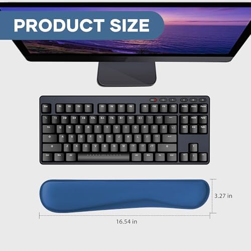 Office Ergonomic Memory Foam Computer Mouse and Keyboard Wrist Rest pad Support Carpal Tunnel, Wrist Rest for Keyboard and Mouse, Wrist Support Set