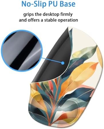 Ergonomic Mouse Pad with Wrist Rest,Comfortable Computer Gel Mouse Pad Wrist Support for Laptop,Pain Relief Mousepad with Non-Slip PU Base Aesthetic Design