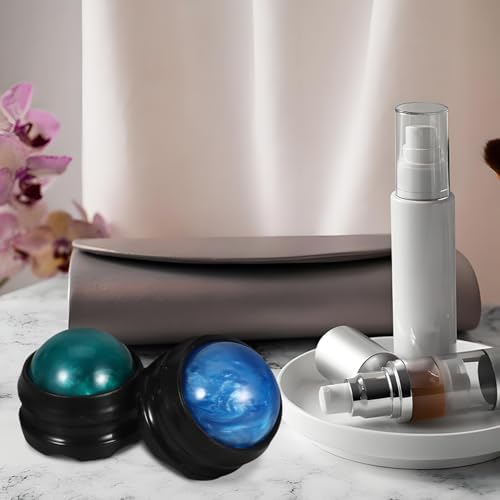 GANAZONO Massage Balls 2 Pack Resin ABS Hand Held Roller Massager