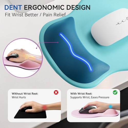 Ergonomic Mouse Pad with Wrist Rest Cute Mousepad Wrist Support