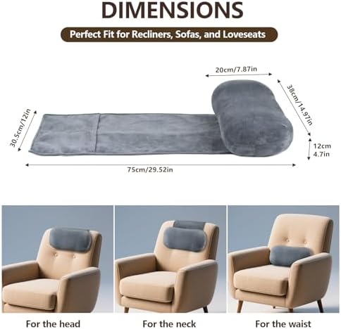 Head Recliner Pillow, Headrest Pillows for Recliner Chairs