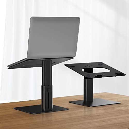 BESIGN LSX6N Laptop Stand, Ergonomic Adjustable Notebook Riser, Computer Holder, Laptop Mount Compatible with 10-15.6" Laptops, Black