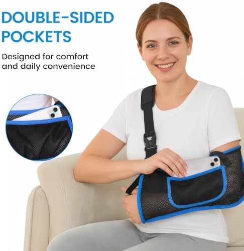 Mesh Shower Arm Sling Shoulder Immobilizer for Shoulder Surgery Recovery