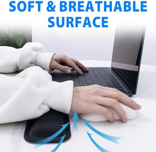 Cyberguys! Ergonomic Mouse Wrist Rest, Silicone Gel Wrist Pad for Mouse