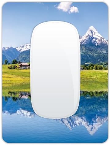 Small Mouse Pad, Mini Mouse Pad 6 X 8 Inch with Non-Slip Rubber Base for Keyboard Tray Laptops Wireless Mouse Home Office Travel, Washable & Portable (Natural Landscape)