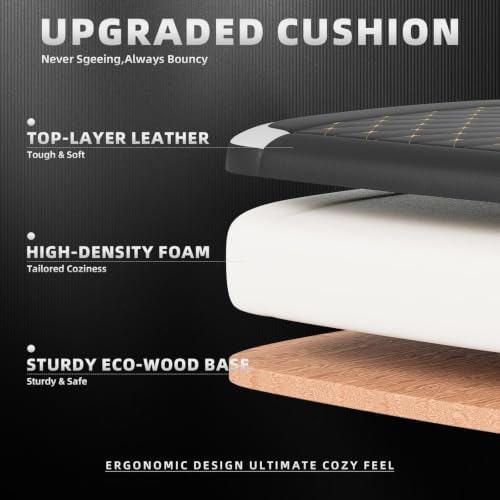 Ergonomic Gaming Chair with Footrest & Massage Lumbar Pillow, Height Adjustable 360° Swivel Computer Chair, Linked Armrest & Headrest for Office Gaming (Black White)