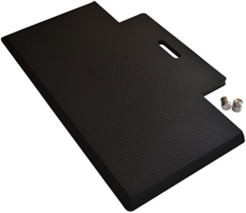 Quality Clever Anti-Fatigue Standing Desk Mat with Gel Memory Foam, 29.5 Inches Wide - Orthopedic Comfort for Home, Office, Kitchen Floor & Workshops - Cutout Design + Beveled Edges & Non-Slip Back