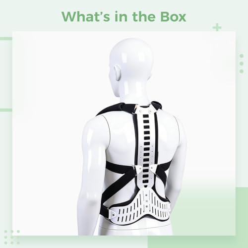 Back Support Posture Corrector, Size S, Corrects Kyphosis Hunching Slouching, Aluminum Plate, Spinal Alignment, Adjustable Straps, Breathable Fabric, Upper Back Brace For Men & Women