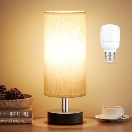 Table Lamp for Bedroom - Bedside Lamps for Night Stands（Blub Included）