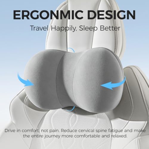 BABUR Car Headrest Pillow, Car Neck Pillow for Pain Relief While Driving