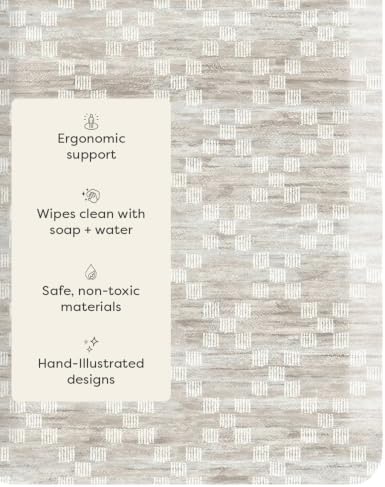 House of Noa Nama Standing Mat – Anti-Fatigue Cushioned Kitchen Mats for Floor | Ergonomic Bounce-Back Foam Kitchen Mats | Anti-Fatigue Mats for Kitchen & Standing | Sloan Tusk | 22" x 72"