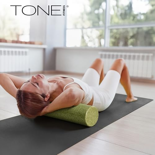 TONE Fitness Firm High-Density Foam Roller for Exercise, Massage & Recovery